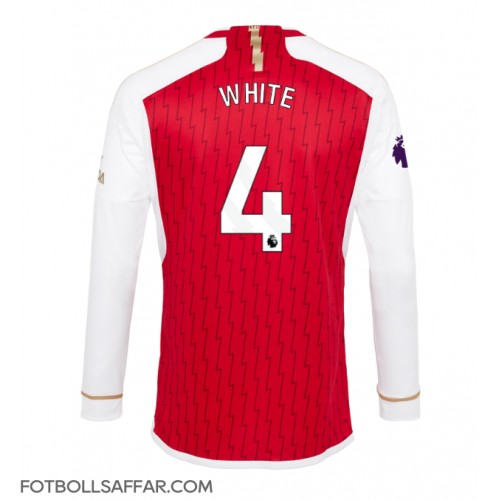 Arsenal Benjamin White #4 Hemmatröja 2023-24 Långärmad